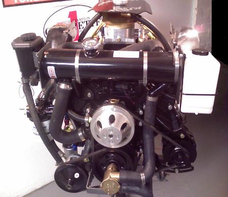 complete with power steering option. Freshwater cooling is standard.